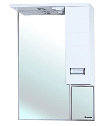 Сиена-60 зеркало-шкаф белое прав.(свет.)