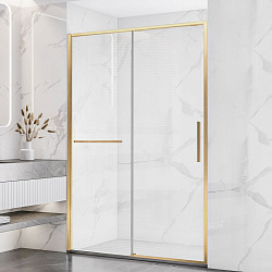 Душевая дверь Слим Софт (Slim Soft) VDS-1SS130CLG, 1300, брашированное золото, стекло прозрачное