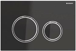 Смывная клавиша Geberit Sigma21, двойной смыв ,стекло чёрное 115.884.SJ.1