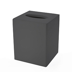 3SC Mood Black Контейнер для бумажных салфеток, 12х12х14 см, квадратный, настольный, цвет: чёрный матовый (ПО ЗАПРОСУ)2203