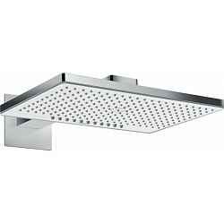 HG Rainmaker Select 460  Верхний душ 466x300мм, настенный с держаелем, 2jet (Rain, RainStream), цвет: белый/хром1986