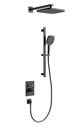 Душевой комплект ARROW AG3733SHMB-1 c внутренней частью, черный матовый