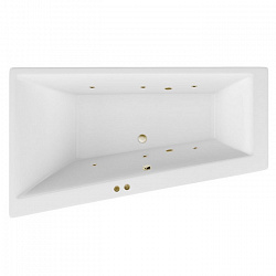 Акриловая ванна EXCELLENT Sfera 170x100 см левая «SOFT», бронза