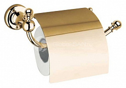Держатель туалетной бумаги Andrea Serena SE714P ORO с крышкой
