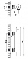 Термостат Lemark Thermo LM7733C для душа