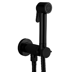BOSSINI PALOMA Гигиенический душ с прогрессивным смесителем, лейка металлическая, шланг 1250 мм., цвет черный матовый2245
