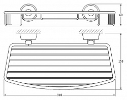 Полка FBS Vizovice VIZ 049 30 см