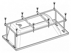 Roca Монтажный комплект к акриловой ванне Uno 170x75 ZRU9302876