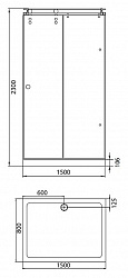 Душевой уголок Aquanet Gamma 1508-12 L