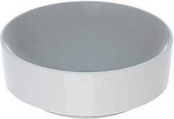 Geberit VariForm Раковина с установкой на столешницу круглой формы, D=40 см, без отв. под смеситель, без отв. перелива 500.768.01.2
