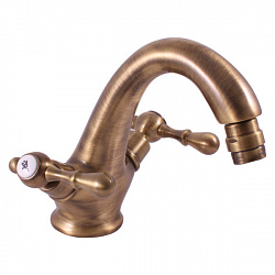 MK443.5SM MORAVA RETRO - смеситель для биде, CLICK-CLACK, ЦВЕТ БРОНЗА