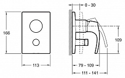 Смеситель Jacob Delafon Symbol E98724 для ванны с душем