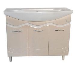 Мари-105 тумба комбин. белая/бежевая (ЭЛЕГАНС)