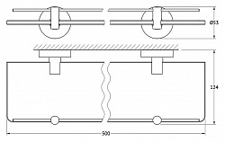 Полка Artwelle Harmonie HAR 035 50 см