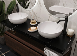 Столешница прямая FLAT NERO MARQUINA 1410*460*70