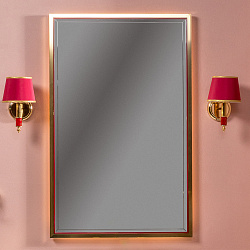 Зеркало MONACO  с подсветкой 70*110CM глянец бордо + золото