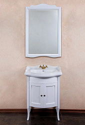Зеркало La Beaute Lorette белый матовый
