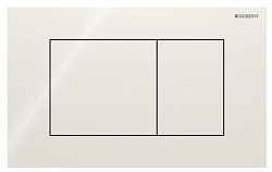 Смывная клавиша Geberit Sigma40 для двойного смыва, квадратная: Стекло/Песчано-серый 115.629.JL.1