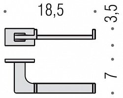 Держатель туалетной бумаги Colombo Design Look B1608.000