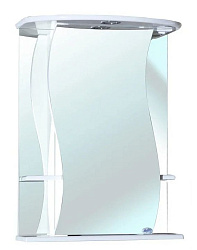 Лиана-55 зеркало-шкаф белое лев. (свет.)