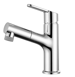 Смеситель для раковины ARROW AG4129CP с выдвижной лейкой, хром