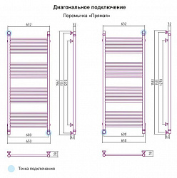 Полотенцесушитель водяной Сунержа Богема 00-0102-1560 150x60