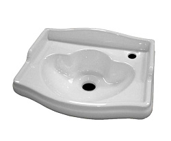 Kerasan Retro Раковина подвесная 41x30 см, с 1 отверстием под смеситель справа, цвет: Bianco 103301*1 dx