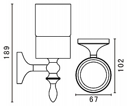 Стакан Art&Max Bohemia AM-4268-Cr