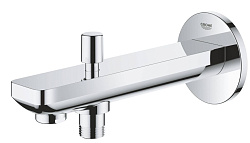 BauContemporary Излив для ванны с переключателем, вынос 170 мм, хром