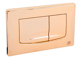 RIVER DUAL Клавиша двойная универсальная h165x245 мм.(пластик), золото