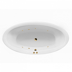 Акриловая ванна EXCELLENT Lumina 190x95 см «SOFT», золото