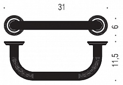 Поручень Colombo Design Hermitage В3373.HPS золото