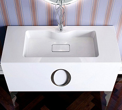Мебель для ванной La Beaute Kantal 100 белая, фурнитура хром