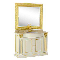 RAVENNA Зеркало прямоугольное с фаской L117xH101xP5 см. золото