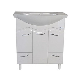 Мари-75 тумба с 2 ящ. белая (ЭЛЕГАНС)