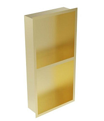 Антивандальная встраиваемая полка Nofer H.3060V.G, золото