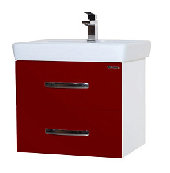 Рокко-60 тумба подвесная с 2 ящ. красная Н (ТИГОДА)