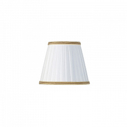 TW 14, абажур для светильника E14, цвет: белый/золотым кантом