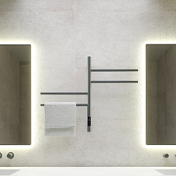 Полотенцесушитель электрический Vincea VTD-1S1CGE 43x60, графит, таймер