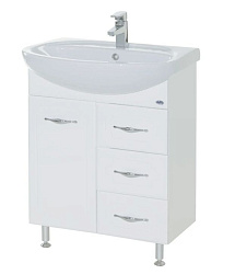 Стелла-65 тумба с 3 ящ. белая Н