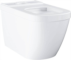 Euro Ceramic Унитаз напольный безободковый (без бачка и сиденья), альпин-белый 39338000