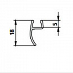 Kermi Вертикальный уплотнитель 18см.