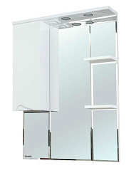 Эйфория-80 зеркало-шкаф белое лев. (свет.)