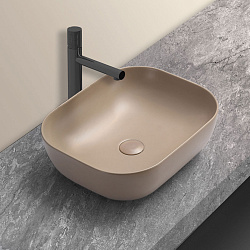 Раковина керамическая Vincea VBS-101MC, 500*400*140, цвет капучино матовый