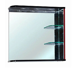 Рио-70 зеркало с ИК выкл. комбин. черное/красное прав. (свет.)