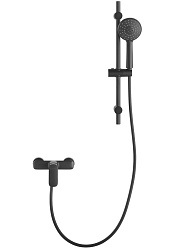 Смеситель для душа ARROW AG3503MB-TZ с душевым гарнитуром, и штангой, черный матовый
