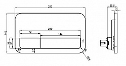 Кнопка смыва Villeroy & Boch Viconnect 9224 9068 белый