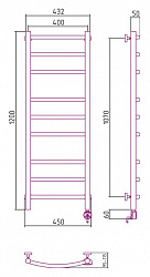 Полотенцесушитель электрический Сунержа Галант 120x40 R