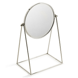 DEVON&DEVON WALTZ Зеркало косметическое увеличительное 196х139х35 мм., настольное, поворотное, цвет никель блестящий2048