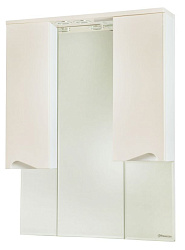 Эйфория-100 зеркало-шкаф бежевое (свет.)